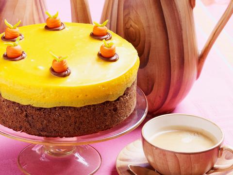 Wortelcake met glazuur