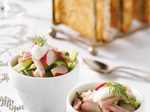 Boterhamworst met lentesalade