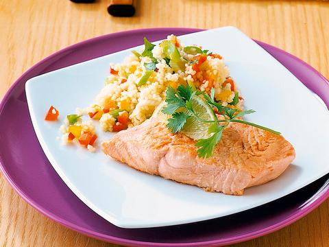 Zalm met couscous