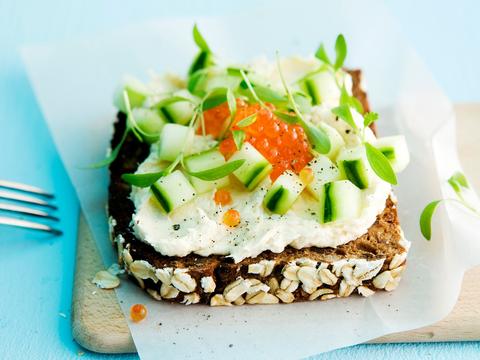 Broodje met forelcrème