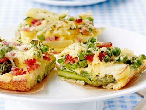Tortilla met groene asperges