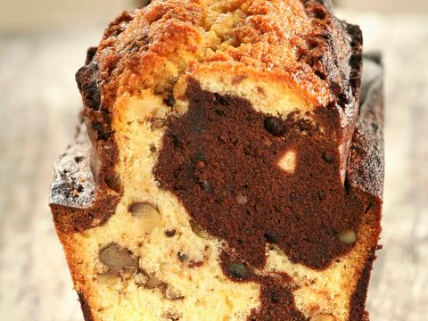 Marmercake met walnoten