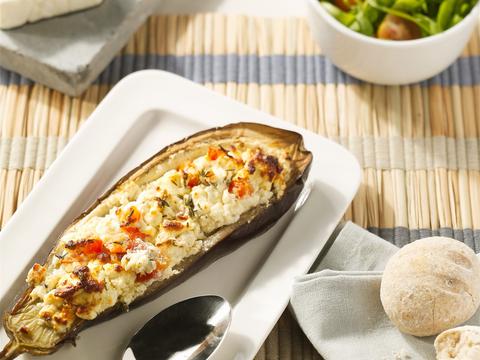 Gevulde aubergines met feta