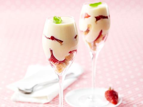 Tiramisu met aardbeien