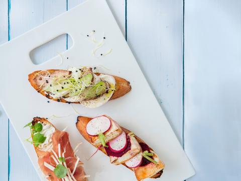 Bruschetta met mozzarella