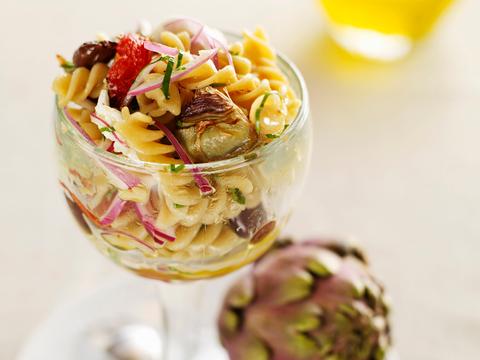 Pastasalade met artisjok