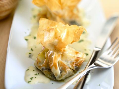 Buideltjes met champignons