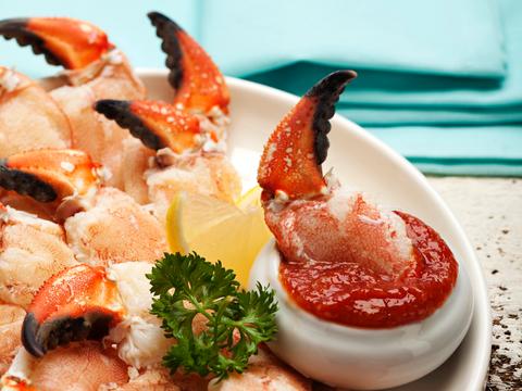 Krabbenpootjes met tomatendip