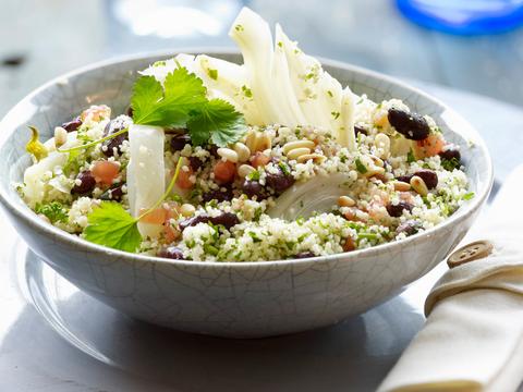 Couscous met venkel en bonen