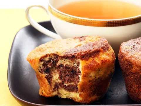 Marmercakejes met chocola