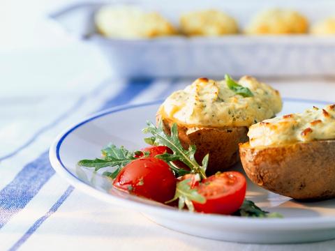 Gevulde aardappelen met soja