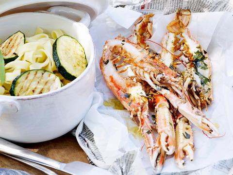 Langoustines met dragonboter