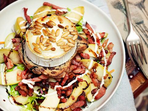 Salade met geitenkaas