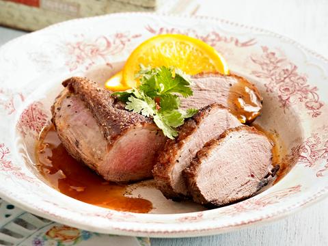 Eendenborstfilet met sinaasappelsaus