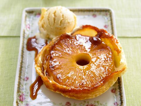 Tarte tatin van ananas