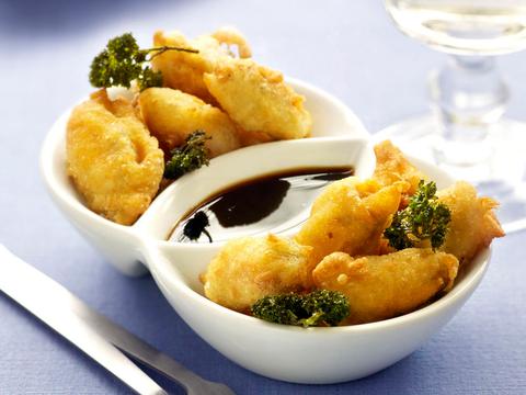 Tempura van mosselen