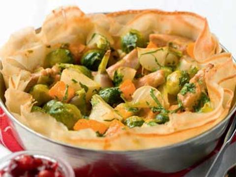quiche wintergroenten kalkoen