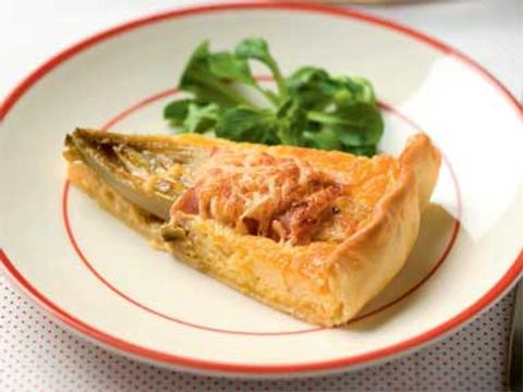 taart witloof  kaas ham