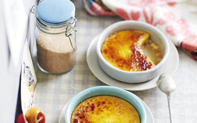 Crème brûlée met saffraan