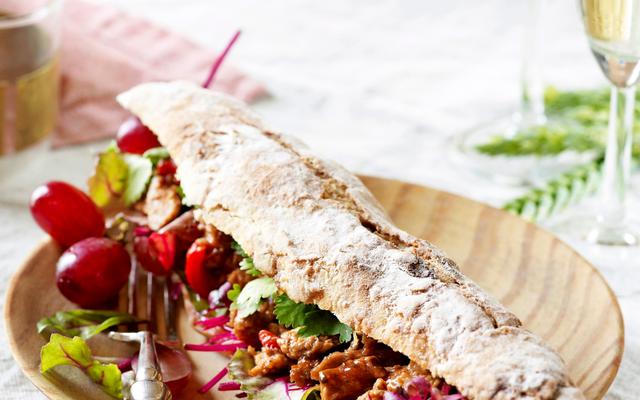 Sandwich van ‘pulled pork’