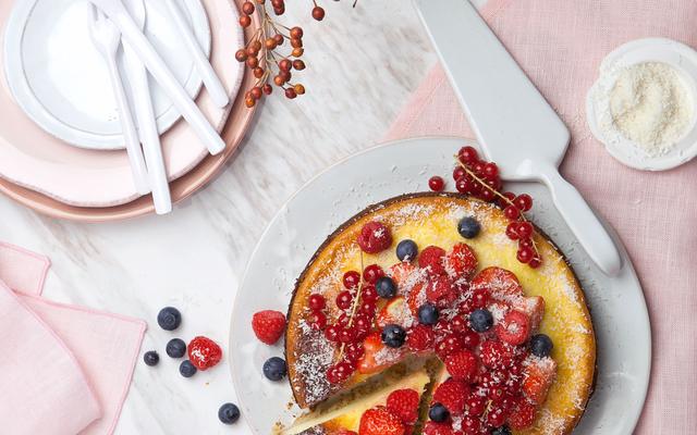 'Kaastaart' met rood fruit