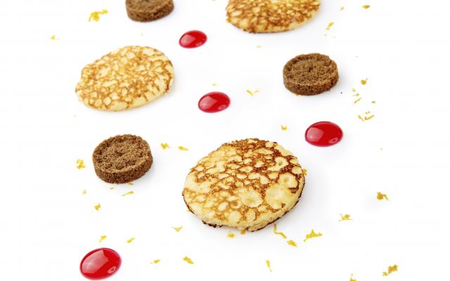 Crêpes au fromage blanc et à la cassonade foncée
