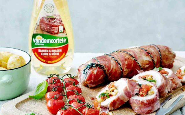 Gevulde kipfilet met mediterrane smaken