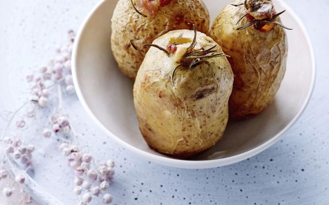 Gevulde aardappel met gorgonzola