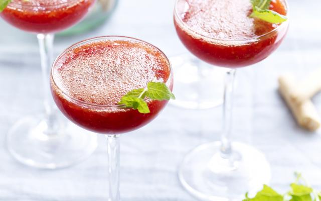 Strawberry daiquiri met rum