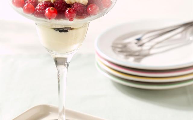 Mascarponecrème met bosvruchten