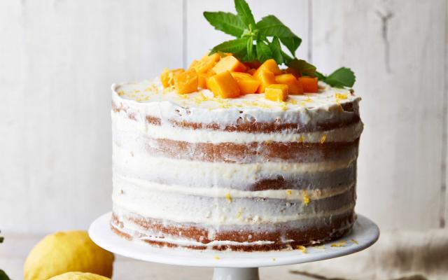 Gâteau au citron et à la mangue