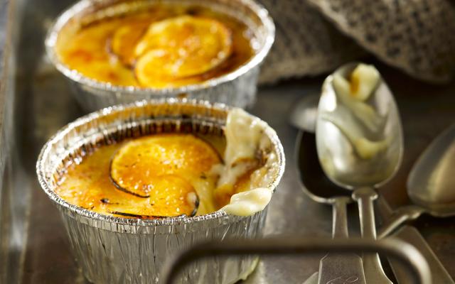 Crème brûlée met sinaasappel