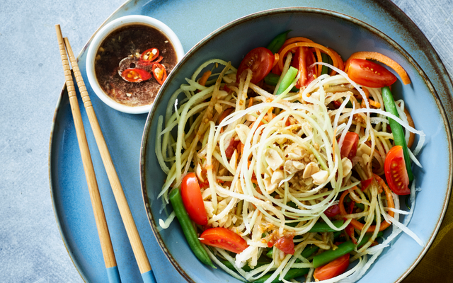 Spicy papajasalade