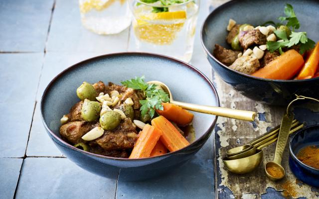 Ragoût marocain et salade tiède de carottes