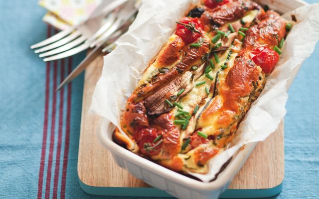 Terrine courgette, tomates et olives