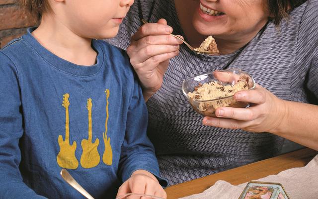 Chocoladepudding met ‘nootjes’