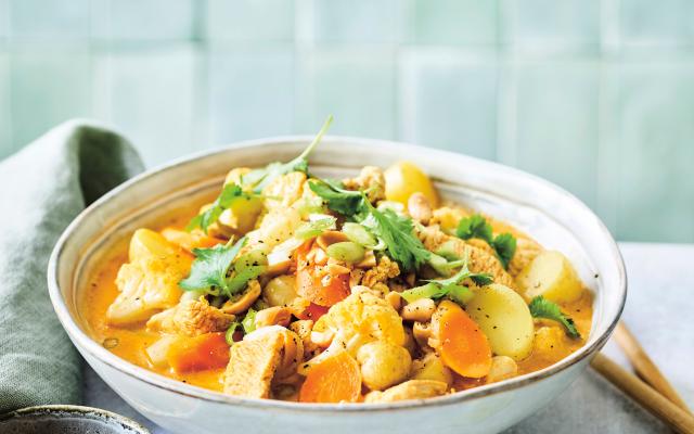 Curry de poulet et chou-fleur
