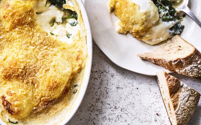 Oeufs mollets à la florentine