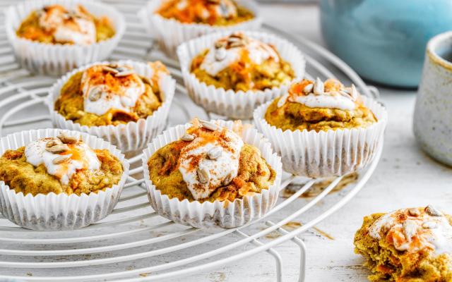 Carrot cake-muffins
