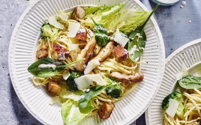 Pasta-caesarsalade