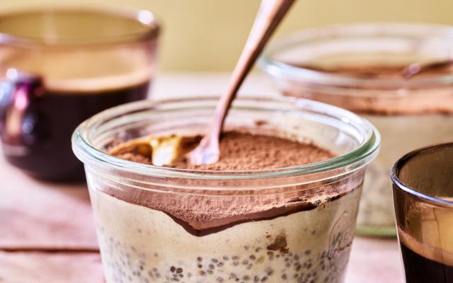 Tiramisu overnight chiapudding