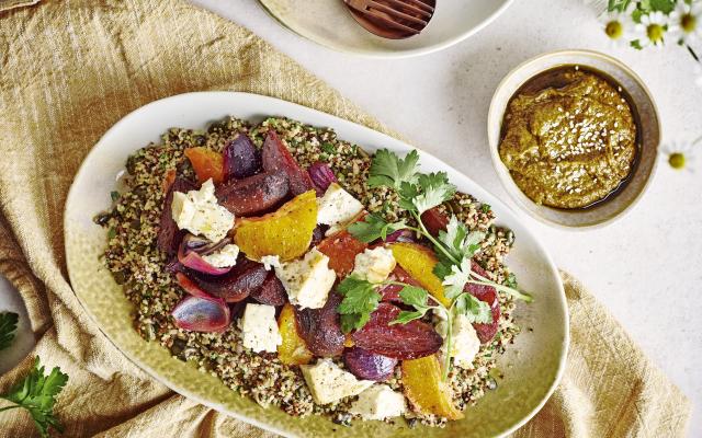 Quinoa aux légumes et à la feta