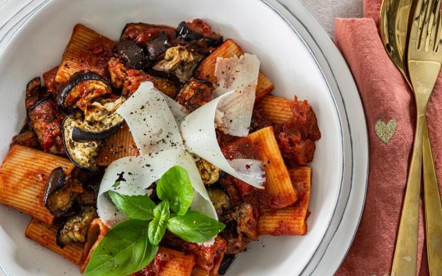 Siciliaanse rigatoni alla Norma