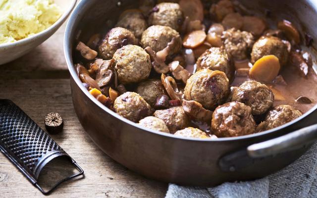 Boulettes façon bœuf bourguignon