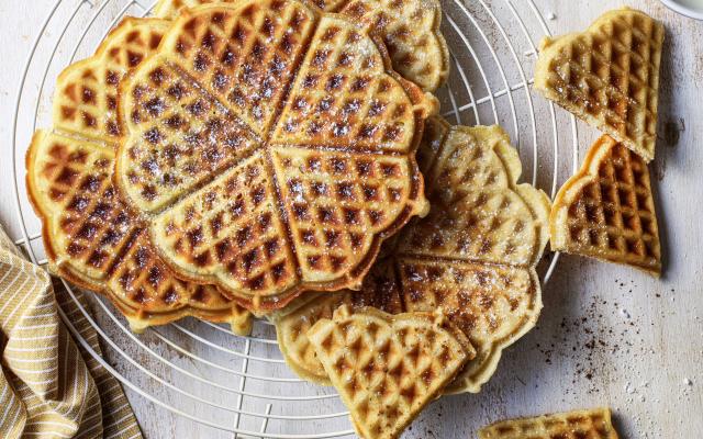 Hartjeswafeltjes met speculaaskruiden