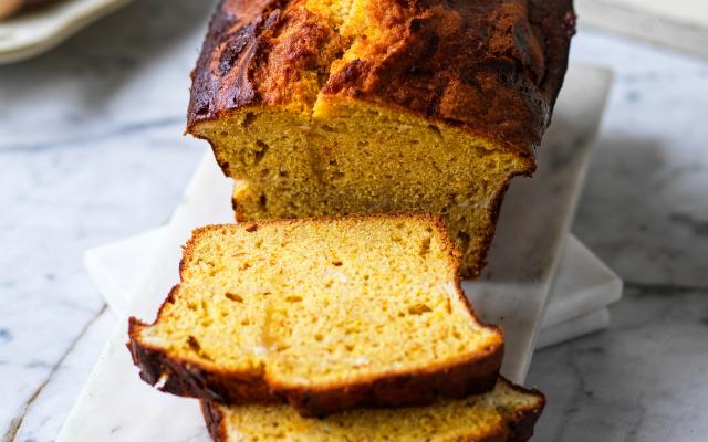 Pompoenbrood met roomkaas