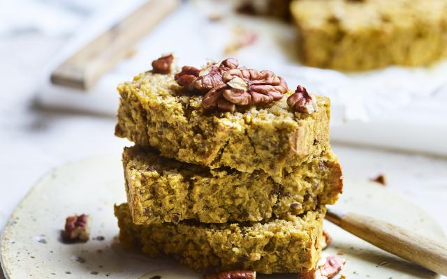 Pompoenbrood met lijnzaad en havermout