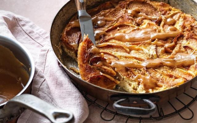 Clafoutis aux pommes et caramel