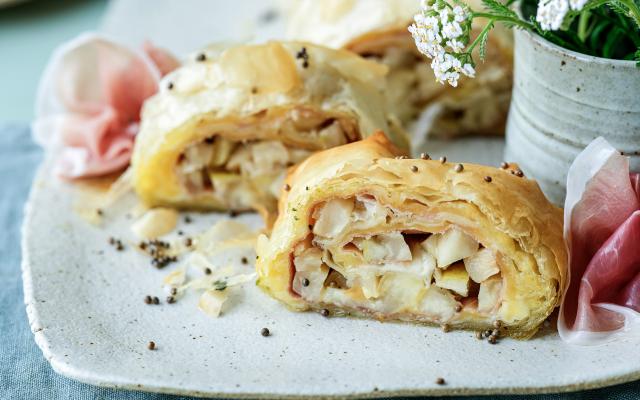 Strudel aux pommes et panais