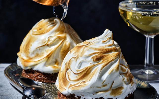 Baked Alaska met cookies